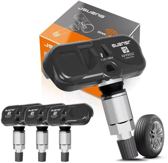 Main image of TPMS Sensor, Set of 4 Tire Pressure Monitoring System Sensor fit for Toyota Camry Rav4 Highlander Yaris Corolla Venza Solara, Lexus ES GS LX, Replaces PMV-107J 42607-33011 315MHZ