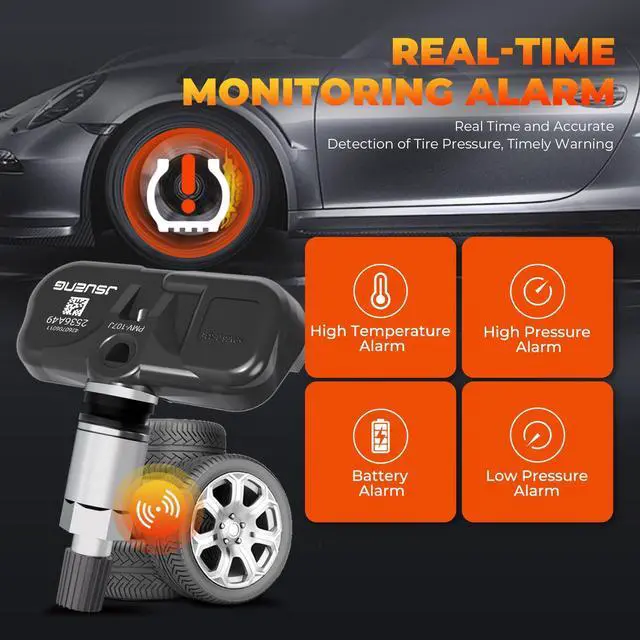 Alt view image 7 of 7 - TPMS Sensor, Set of 4 Tire Pressure Monitoring System Sensor fit for Toyota Camry Rav4 Highlander Yaris Corolla Venza Solara, Lexus ES GS LX, Replaces PMV-107J 42607-33011 315MHZ