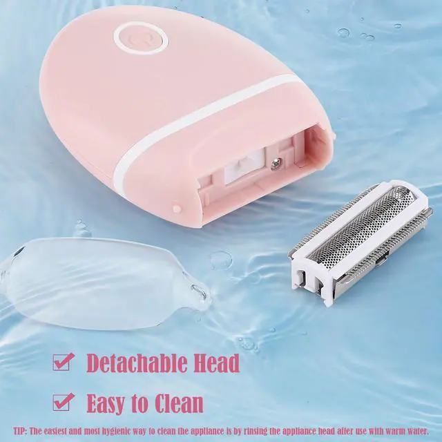 Alt view image 4 of 7 - Electric Hair Shaver for Women: Compact, Cordless Wet & Dry Razor for Smooth Body & Dual Trimmers Bikini Line and Quick, Travel-Friendly.BEAUTISILK (Pink)