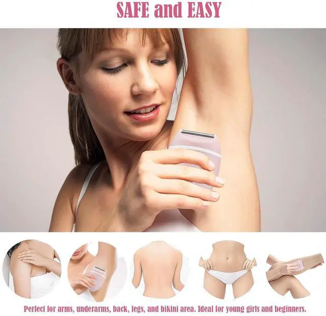 Alt view image 6 of 7 - Electric Hair Shaver for Women: Compact, Cordless Wet & Dry Razor for Smooth Body & Dual Trimmers Bikini Line and Quick, Travel-Friendly.BEAUTISILK (Pink)