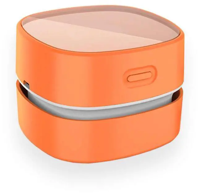 Main image of Mini Desktop Vacuum Cleaner for Table Dust (Orange AA Charging)