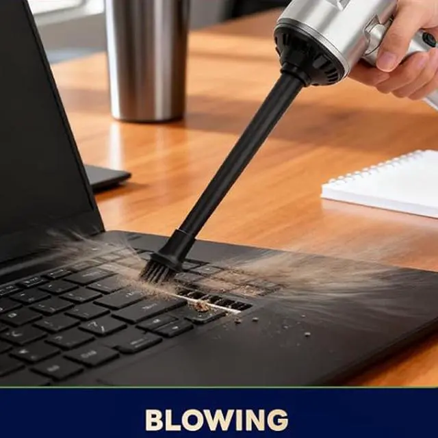 Alt view image 4 of 7 - Upgraded VersionCar Vacuum Cleaner,Mini Portable Vacuum Cordless,25000PA Powerful Strong Cyclonic Suction USB Rechargeable Foldable Handheld Vacuum with One-touch Dust Removal for Car,Home