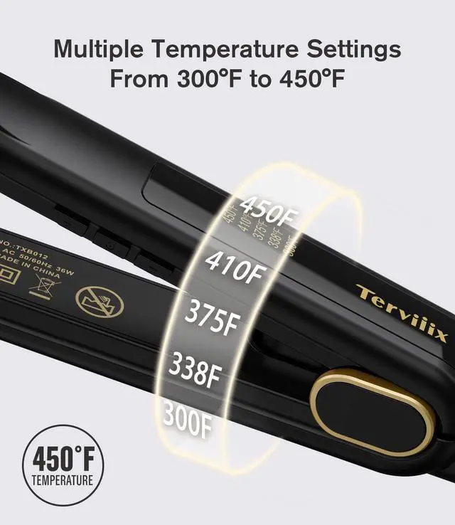 Alt view image 5 of 6 - 1/2 Flat Iron for Short Hair, 2-in-1 Straightener and Curler