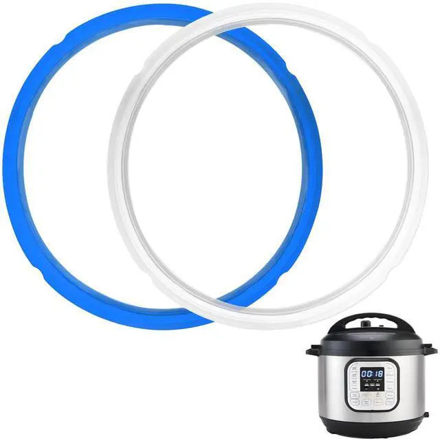 Main image of 2 Pack Sealing Ring 6qt for Instant Pot Sealing Ring for 6 & 5qt Insta Pot, Food-grade Silicone Seal Rings Replacement for Instant Pot 6 Quart, Gasket for Instantpot Sealing Ring 6 qt Clear, Blue