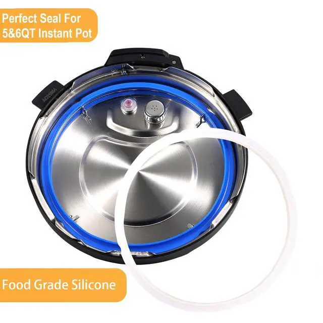 Alt view image 6 of 7 - 2 Pack Sealing Ring 6qt for Instant Pot Sealing Ring for 6 & 5qt Insta Pot, Food-grade Silicone Seal Rings Replacement for Instant Pot 6 Quart, Gasket for Instantpot Sealing Ring 6 qt Clear, Blue