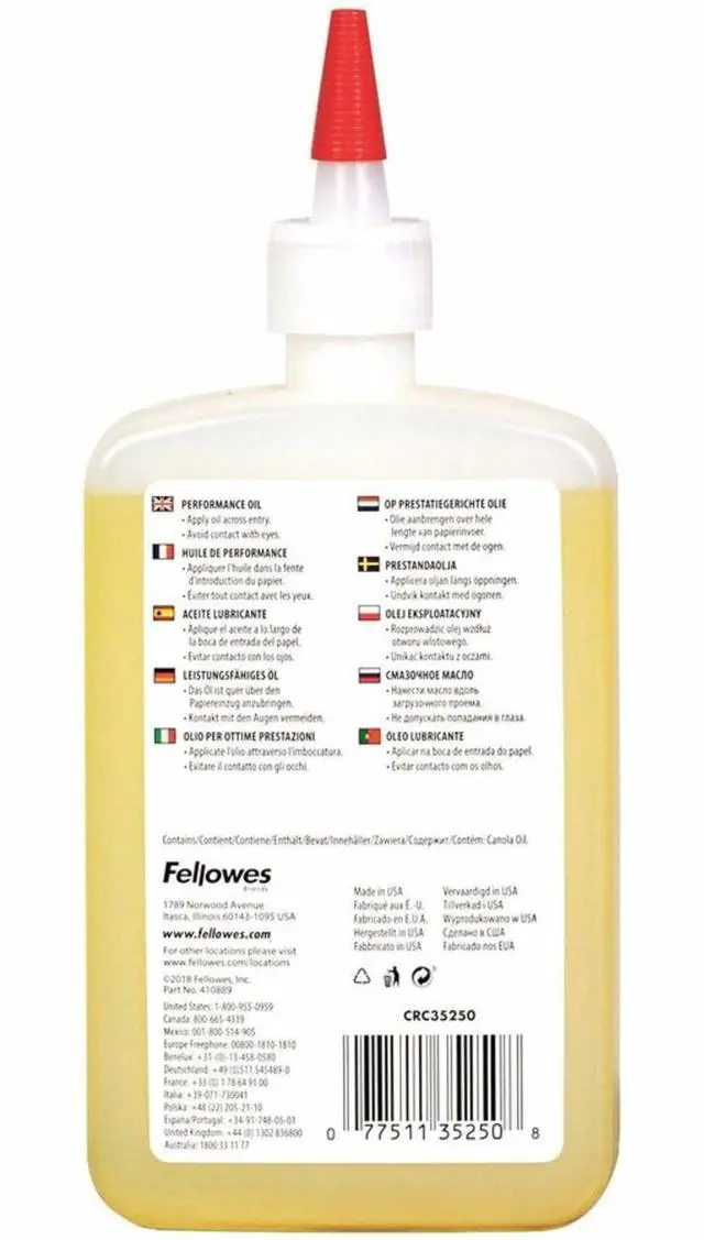 Alt view image 5 of 7 - Powershred Performance Shredder Oil, 12 oz, Extended Nozzle Bottle (35250)