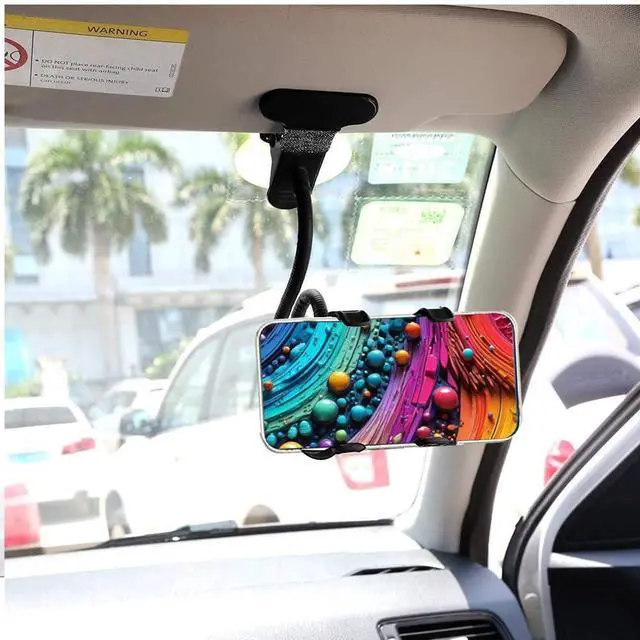 Alt view image 3 of 5 - Lazy Phone Stand - Suitable for Fixing on Tables, Chairs, and headboards,Universal 360 Degree Flexible Bracket Long Arm Clip Clamp Mount for Bed