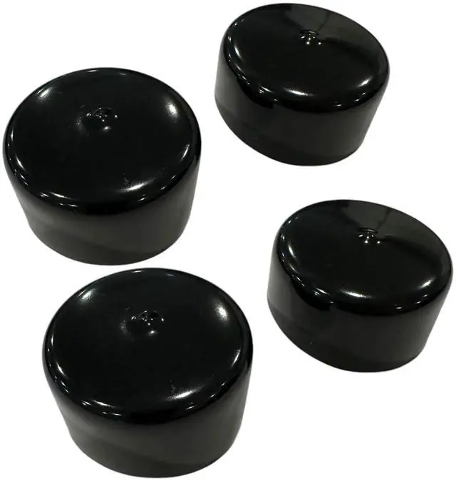 Main image of 2-Inch Rubber Wheel Hub Trailer Bearing Dust Cap Plug Grease Cover (4 Pack)