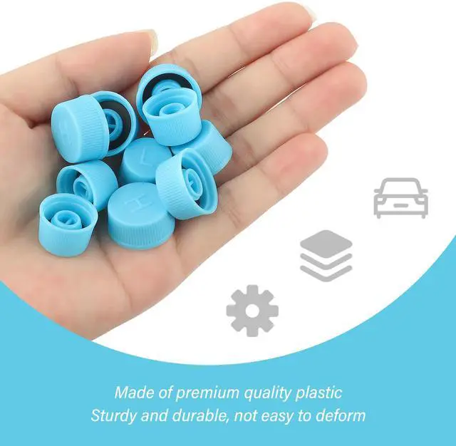 Alt view image 3 of 7 - 2PCS Car Air Conditioner Dust Valve Caps,Blue Car AC Low Pressure Port Caps and High Pressure AC Caps for R134a AC System,Car Air Conditioner Accessories for Cars Trucks SUVs (2PCS)