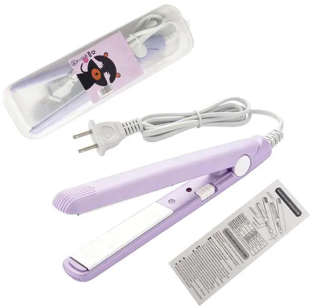 Main image of Mini Hair Straightener Hair Flat Iron 100-240V 20W US Plug Hair Flat Iron Ceramic Tourmaline Plate 1m Wire Length with Storage Box