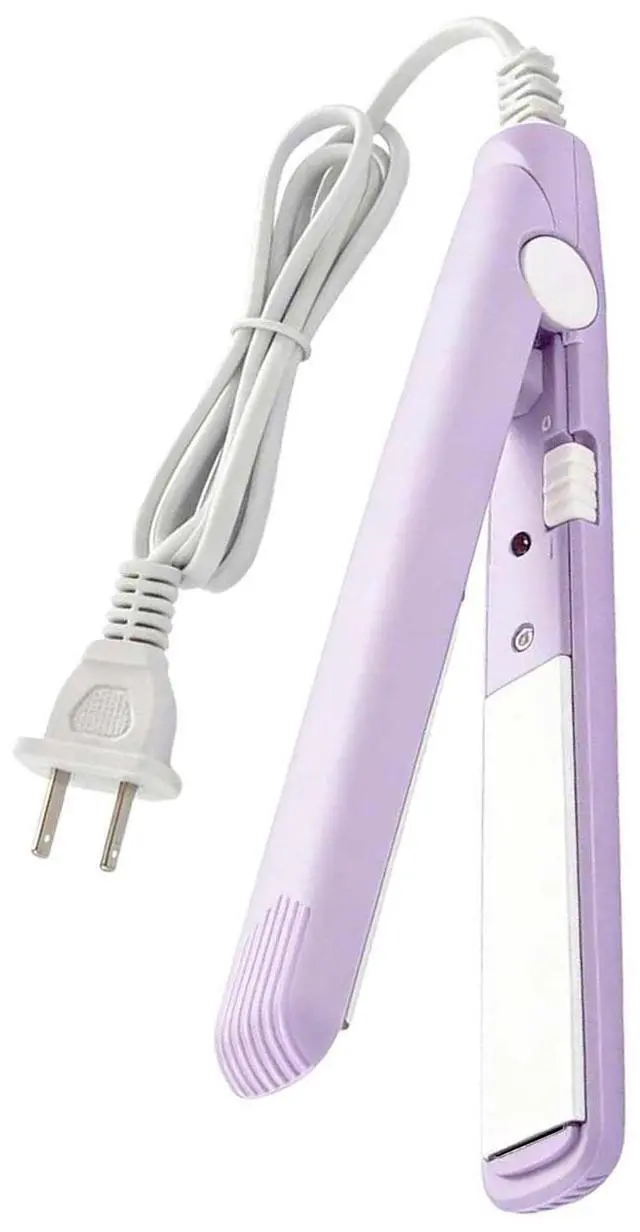 Alt view image 7 of 7 - Mini Hair Straightener Hair Flat Iron 100-240V 20W US Plug Hair Flat Iron Ceramic Tourmaline Plate 1m Wire Length with Storage Box