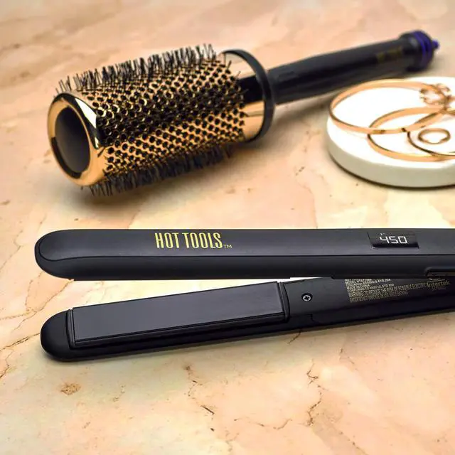 Alt view image 6 of 6 - Pro Signature Ceramic + Tourmaline Flat Iron for Sleek Results, 1 Inch Plates