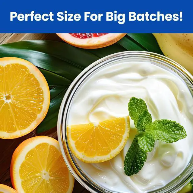 Alt view image 5 of 7 - Yogurt Containers 2 Pack, Make More Yogurt with 1-Quart Glass Containers (4 Cup), 100% BPA Free, Durable & Oven Safe Round Bowl Set with Lids, Perfect for Food Storage & Meal Prep