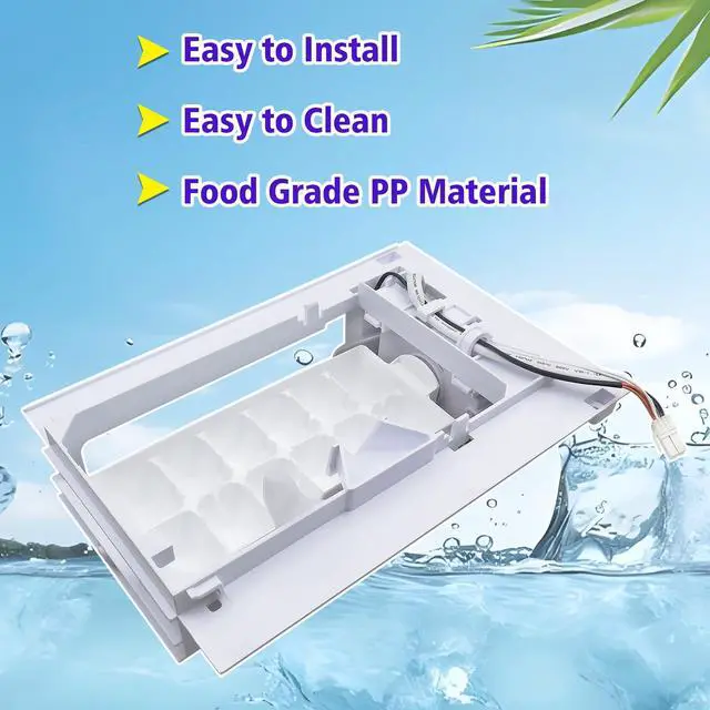 Alt view image 6 of 7 - Upgraded Refrigerator Ice Maker Assembly AEQ72909603 AEQ72909602 Compatible with LG Refrigerators,AEQ72909603 Refrigerator Ice Maker Replacement for AEQ72909601 Craft Ice Refrigerator
