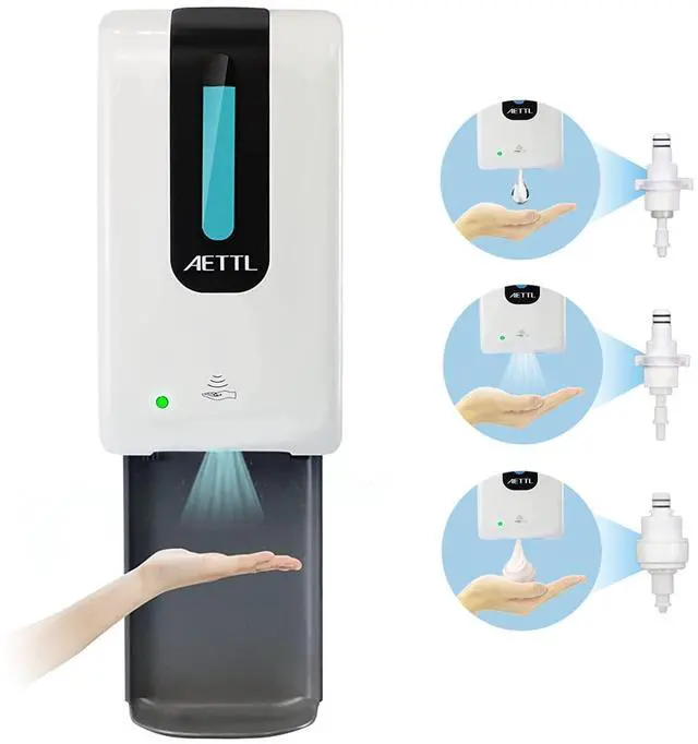 Main image of Soap Dispenser,Touchless Automatic Foaming Hand Sanitizer Dispenser Wall Mount, 40oz Motion Sensor Foam Liquid Refill Bottle Sanitizer Dispensing for Bathroom Kitchen Home