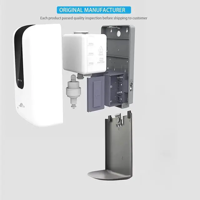 Alt view image 4 of 6 - Soap Dispenser,Touchless Automatic Foaming Hand Sanitizer Dispenser Wall Mount, 40oz Motion Sensor Foam Liquid Refill Bottle Sanitizer Dispensing for Bathroom Kitchen Home