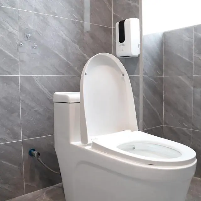 Alt view image 5 of 6 - Soap Dispenser,Touchless Automatic Foaming Hand Sanitizer Dispenser Wall Mount, 40oz Motion Sensor Foam Liquid Refill Bottle Sanitizer Dispensing for Bathroom Kitchen Home