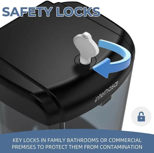 Alt view image 5 of 7 - ! Automatic Soap Dispenser Wall Mount 20oz Refillable Liquid Hand Sanitizer Dispenser Commercial Soap Dispenser for Bathroom Support Liquid Gel