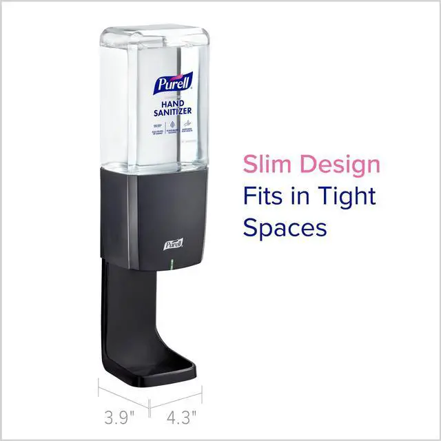 Alt view image 6 of 7 - ES10 Automatic Hand Sanitizer Dispenser, Graphite,compatible for 1200 mL Refills - 8324-E1