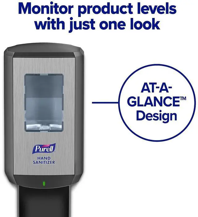 Alt view image 4 of 7 - CS6 Automatic Hand Sanitizer Dispenser, Graphite, for 1200 mL PURELL CS6 Hand Sanitizer Refills (Pack of 1) - 6524-01