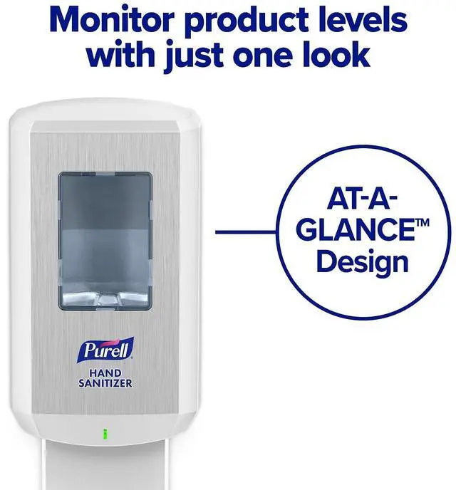 Alt view image 4 of 7 - CS6 Automatic Hand Sanitizer Dispenser, White, for 1200 mL PURELL CS6 Hand Sanitizer Refills (Pack of 1) - 6520-01