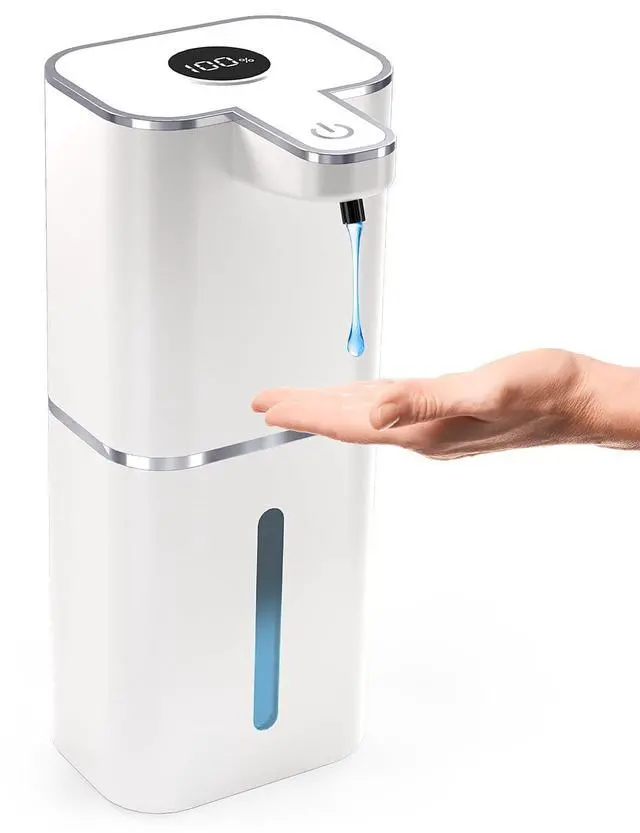 Main image of Automatic Soap Dispenser Touchless, 6-Level Adjustable,13.5oz/400ml Rechargeabled Wall Mounted Smart for Bathroom and Kitchen Dish Soap,White