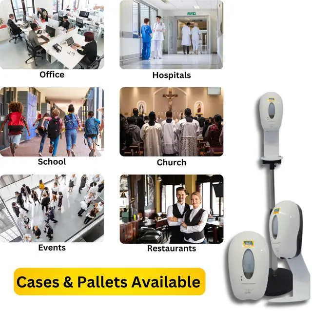 Alt view image 4 of 5 - Wall Mount Automatic Hand Sanitizer Touchless Dispenser by Real Time Pain Relief