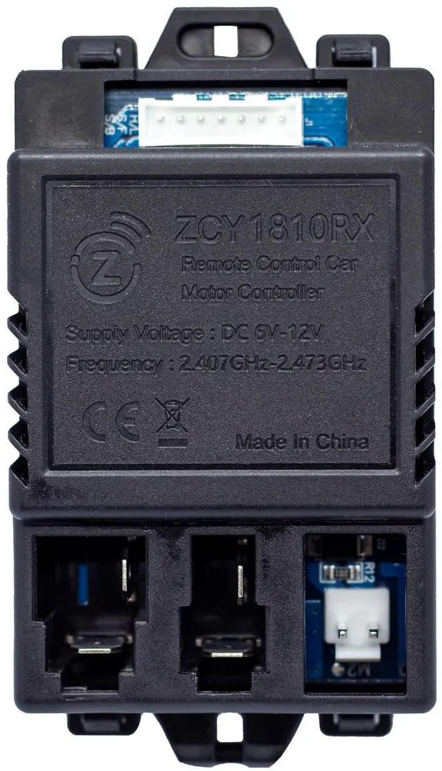 Main image of The White Socket is 7 pin ZCY1810RX Control Box for 6V 12V Kids Ride On Toys Car Replacement Parts Receiver Remote Control Car Motor Controller