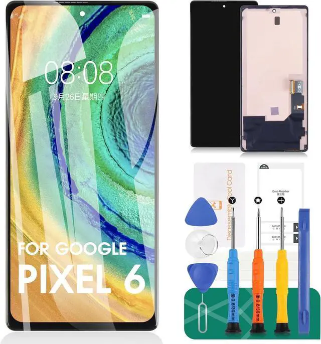 Main image of OLED for Google Pixel 6 LCD Screen Replacement for Google Pixel 6 LCD Display Touch Screen Display Assembly Repair Kits with Frame GB7N6, G9S9B16, G9S9B, GR1YH (with Fingerprint Function)