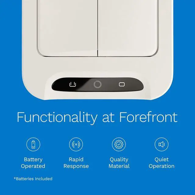 Alt view image 4 of 7 - 2.4 Gallon Touchless Sensor Trash Can, Automatic Retractable Butterfly Lid, Batteries Included, Space-Efficient, Easy Clean, Battery-Powered