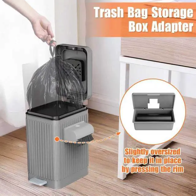 Alt view image 4 of 7 - 3 Gallon Small Trash Bags (5L12L) 100 Count Black Mini Garbage Bags, Unscented Wastebasket Liners for Bathroom, Bedroom, Office, and Desk