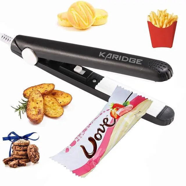 Main image of chip Bag Sealer Mini, Handheld Heat Sealer for Chip Bags and Mylar Bags, Portable Bag Resealer for Food Storage - Black