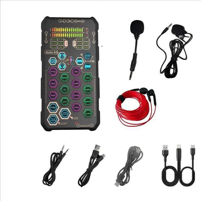 Main image of SK9 Portable Handheld Voice Changer Set with Live Sound Effects for Karaoke, Broadcasting, Living, Singing, Recording, Gaming, Gift