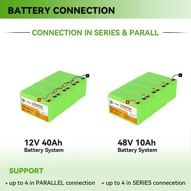 Alt view image 5 of 7 - 12V 10Ah LiFePO4 Battery,3000+ Deep Cycles Lithium Batteries,Built-in 10A BMS,Perfect for Cyberpower UPS,Fishfinder,Lighting,Power Wheels,Lighting,Lawn Mower