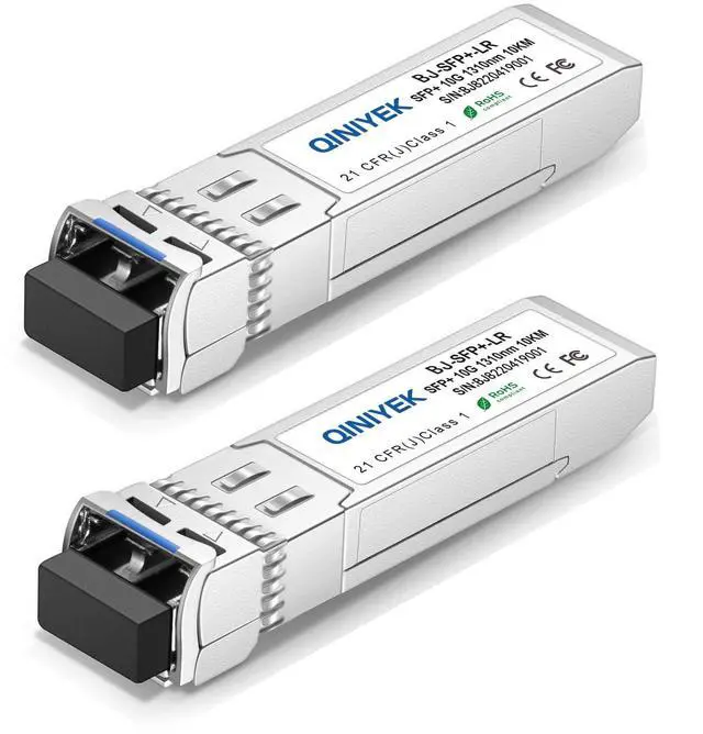 Main image of 2Pack 10GBase-LR SFP+ Transceiver, 10G Singlemode SFP+ Duplex LC Module,Compatible for Cisco SFP-10G-LR, Ubiquiti UF-SM-10G,Meraki, Mikrotik, Supermicro, Netgear,SMF,1310nm,10~20km,DDM