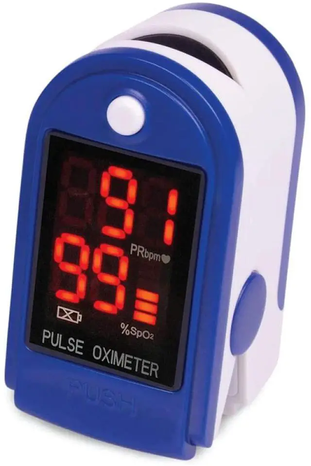 Main image of Medical Finger Pulse Oximeter Oxygen Saturation Monitor - Pulse Ox Fingertip o2 Monitor
