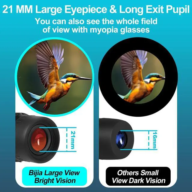 Alt view image 6 of 7 - 12x52 ED Monocular Telescope with Tripod & Phone Adapter BAK4 Prism, Fully Multi-Coated Lens, Waterproof High Power Scope for Bird Watching, Hunting & Travel