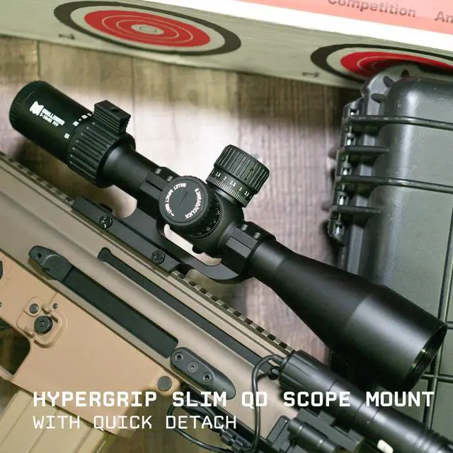 Alt view image 3 of 7 - Hypergrip Slim QD Scope Mount with Quick Detach | 30 mm Diameter