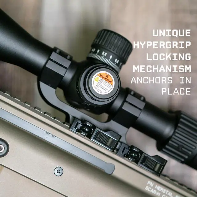 Alt view image 4 of 7 - Hypergrip Slim QD Scope Mount with Quick Detach | 30 mm Diameter