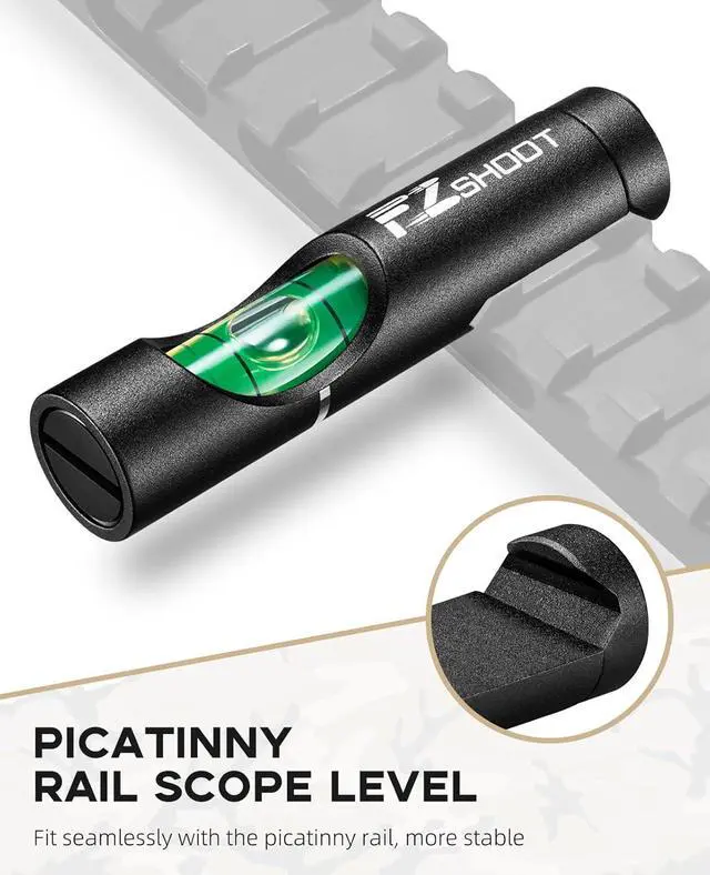 Alt view image 2 of 7 - Scope Leveling Kit High Precision Scope Bubble Level and Universal Magnetic Scope Mounting Kit Reduce Long Distance Errors