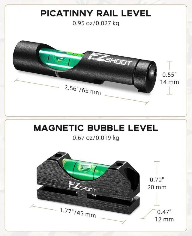 Alt view image 6 of 7 - Scope Leveling Kit High Precision Scope Bubble Level and Universal Magnetic Scope Mounting Kit Reduce Long Distance Errors