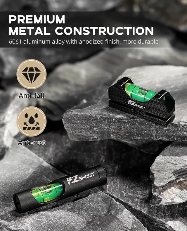 Alt view image 5 of 7 - Scope Leveling Kit High Precision Scope Bubble Level and Universal Magnetic Scope Mounting Kit Reduce Long Distance Errors