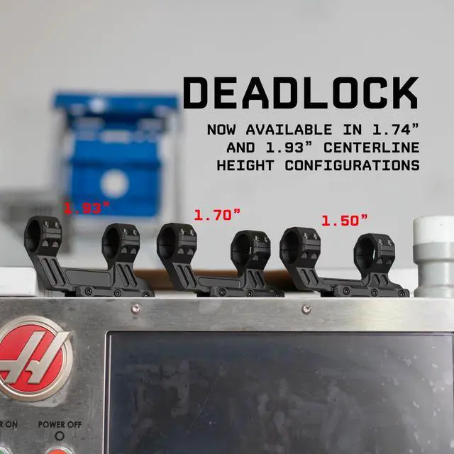 Alt view image 2 of 6 - Deadlock Series High Profile Scope Mount | 1.70 inch Center Height