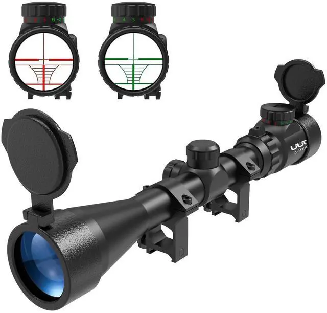 Main image of 3-9×40 Rifle Scope with Red/Green Illumination and Rangefinder Reticle-Fits 20mm Free Mounts,Waterproof and Fog-Proof