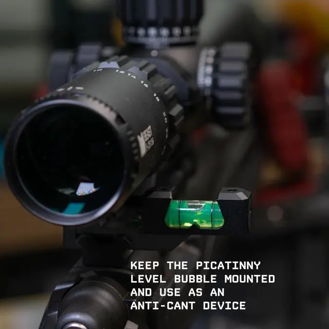 Alt view image 7 of 7 - Scope Leveling Kit with Picatinny Bubble Level