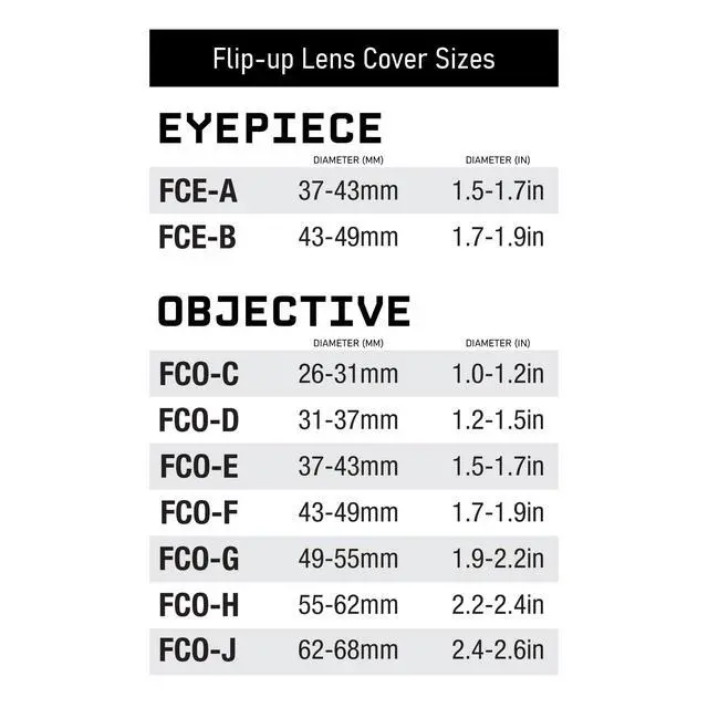 Alt view image 6 of 7 - Rubberized Flip-Up Rifle Scope Lens Covers (Eyepiece | 43-48 mm Outside Diameter)