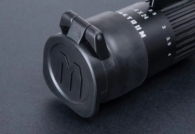 Alt view image 7 of 7 - Rubberized Flip-Up Rifle Scope Lens Covers (Eyepiece | 43-48 mm Outside Diameter)