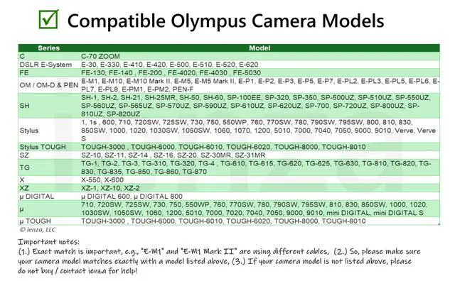 Alt view image 6 of 7 - USB Data File Picture Transfer Charger Charging Wire Cord Cable CB-USB5 USB6 USB8 for Olympus Tough TG-830 TG-630 TG-860 TG-870 & Select Stylus (See Product Details & Pictures Before Buying)