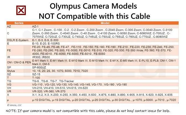 Alt view image 7 of 7 - USB Data File Picture Transfer Charger Charging Wire Cord Cable CB-USB5 USB6 USB8 for Olympus Tough TG-830 TG-630 TG-860 TG-870 & Select Stylus (See Product Details & Pictures Before Buying)