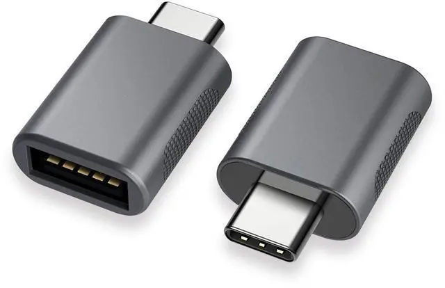 Main image of USB-C to USB 3.0 Adapter (2-Pack), Thunderbolt 4/3 to USB Female OTG for MacBook 2025, iPad 2025, Samsung, More Type-C Devices